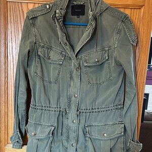 Talula Olive Green Utility Anorak Jacket